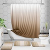 image:imageOLANLY Bathroom Rugs Sets 3 Piece Soft Absorbent Microfiber Bath Mats and UShaped Contour Toilet Rug Machine Wash Dry Plush Shaggy Bath Mat Set for Bathroom 30x2024x1624x20 GreyTan