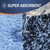 image:imageOLANLY Bathroom Rugs Sets 3 Piece Soft Absorbent Microfiber Bath Mats and UShaped Contour Toilet Rug Machine Wash Dry Plush Shaggy Bath Mat Set for Bathroom 30x2024x1624x20 GreyNavy