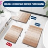 image:imageOLANLY Bathroom Rugs Sets 3 Piece Soft Absorbent Microfiber Bath Mats and UShaped Contour Toilet Rug Machine Wash Dry Plush Shaggy Bath Mat Set for Bathroom 30x2024x1624x20 GreyBeige