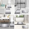 image:imageOLANLY Bathroom Rugs Sets 3 Piece Soft Absorbent Microfiber Bath Mats and UShaped Contour Toilet Rug Machine Wash Dry Plush Shaggy Bath Mat Set for Bathroom 30x2024x1624x20 GreyLight Grey