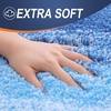 image:imageOLANLY Bathroom Rugs Sets 3 Piece Soft Absorbent Microfiber Bath Mats and UShaped Contour Toilet Rug Machine Wash Dry Plush Shaggy Bath Mat Set for Bathroom 30x2024x1624x20 GreyLight Royal Blue
