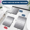 image:imageOLANLY Bathroom Rugs Sets 3 Piece Soft Absorbent Microfiber Bath Mats and UShaped Contour Toilet Rug Machine Wash Dry Plush Shaggy Bath Mat Set for Bathroom 30x2024x1624x20 GreyLight Grey