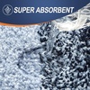 image:imageOLANLY Bathroom Rugs Sets 3 Piece Soft Absorbent Microfiber Bath Mats and UShaped Contour Toilet Rug Machine Wash Dry Plush Shaggy Bath Mat Set for Bathroom 30x2024x1624x20 GreyDark Blue