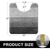 image:imageOLANLY Bathroom Rugs Sets 3 Piece Soft Absorbent Microfiber Bath Mats and UShaped Contour Toilet Rug Machine Wash Dry Plush Shaggy Bath Mat Set for Bathroom 30x2024x1624x20 GreyGrey