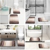 image:imageOLANLY Bathroom Rugs Sets 3 Piece Soft Absorbent Microfiber Bath Mats and UShaped Contour Toilet Rug Machine Wash Dry Plush Shaggy Bath Mat Set for Bathroom 30x2024x1624x20 GreyBrown