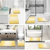 image:imageOLANLY Bathroom Rugs Sets 3 Piece Soft Absorbent Microfiber Bath Mats and UShaped Contour Toilet Rug Machine Wash Dry Plush Shaggy Bath Mat Set for Bathroom 30x2024x1624x20 GreyYellow