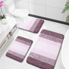 image:imageOLANLY Bathroom Rugs Sets 3 Piece Soft Absorbent Microfiber Bath Mats and UShaped Contour Toilet Rug Machine Wash Dry Plush Shaggy Bath Mat Set for Bathroom 30x2024x1624x20 GreyMauve