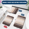 image:imageOLANLY Bathroom Rugs Sets 3 Piece Soft Absorbent Microfiber Bath Mats and UShaped Contour Toilet Rug Machine Wash Dry Plush Shaggy Bath Mat Set for Bathroom 30x2024x1624x20 GreyBrown