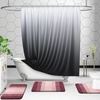 image:imageOLANLY Bathroom Rugs Sets 3 Piece Soft Absorbent Microfiber Bath Mats and UShaped Contour Toilet Rug Machine Wash Dry Plush Shaggy Bath Mat Set for Bathroom 30x2024x1624x20 GreyRed