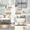 image:imageOLANLY Bathroom Rugs Sets 3 Piece Soft Absorbent Microfiber Bath Mats and UShaped Contour Toilet Rug Machine Wash Dry Plush Shaggy Bath Mat Set for Bathroom 30x2024x1624x20 GreyTan