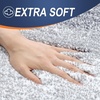 image:imageOLANLY Bathroom Rugs Sets 3 Piece Soft Absorbent Microfiber Bath Mats and UShaped Contour Toilet Rug Machine Wash Dry Plush Shaggy Bath Mat Set for Bathroom 30x2024x1624x20 GreyLight Grey
