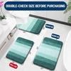 image:imageOLANLY Bathroom Rugs Sets 3 Piece Soft Absorbent Microfiber Bath Mats and UShaped Contour Toilet Rug Machine Wash Dry Plush Shaggy Bath Mat Set for Bathroom 30x2024x1624x20 GreyBlackish Green