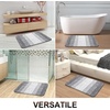 image:imageOLANLY Bathroom Rugs Sets 3 Piece Soft Absorbent Microfiber Bath Mats and UShaped Contour Toilet Rug Machine Wash Dry Plush Shaggy Bath Mat Set for Bathroom 30x2024x1624x20 GreyLight Grey