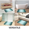 image:imageOLANLY Bathroom Rugs Sets 3 Piece Soft Absorbent Microfiber Bath Mats and UShaped Contour Toilet Rug Machine Wash Dry Plush Shaggy Bath Mat Set for Bathroom 30x2024x1624x20 GreyBlackish Green