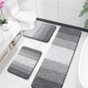 image:imageOLANLY Bathroom Rugs Sets 3 Piece Soft Absorbent Microfiber Bath Mats and UShaped Contour Toilet Rug Machine Wash Dry Plush Shaggy Bath Mat Set for Bathroom 30x2024x1624x20 GreyGrey