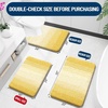 image:imageOLANLY Bathroom Rugs Sets 3 Piece Soft Absorbent Microfiber Bath Mats and UShaped Contour Toilet Rug Machine Wash Dry Plush Shaggy Bath Mat Set for Bathroom 30x2024x1624x20 GreyYellow