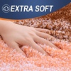 image:imageOLANLY Bathroom Rugs Sets 3 Piece Soft Absorbent Microfiber Bath Mats and UShaped Contour Toilet Rug Machine Wash Dry Plush Shaggy Bath Mat Set for Bathroom 30x2024x1624x20 GreyOrange