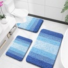 image:imageOLANLY Bathroom Rugs Sets 3 Piece Soft Absorbent Microfiber Bath Mats and UShaped Contour Toilet Rug Machine Wash Dry Plush Shaggy Bath Mat Set for Bathroom 30x2024x1624x20 GreyLight Royal Blue