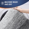 image:imageOLANLY Bathroom Rugs Sets 3 Piece Soft Absorbent Microfiber Bath Mats and UShaped Contour Toilet Rug Machine Wash Dry Plush Shaggy Bath Mat Set for Bathroom 30x2024x1624x20 GreyGrey