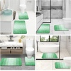 image:imageOLANLY Bathroom Rugs Sets 3 Piece Soft Absorbent Microfiber Bath Mats and UShaped Contour Toilet Rug Machine Wash Dry Plush Shaggy Bath Mat Set for Bathroom 30x2024x1624x20 GreyGreen