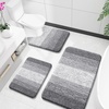 image:imageOLANLY Bathroom Rugs Sets 3 Piece Soft Absorbent Microfiber Bath Mats and UShaped Contour Toilet Rug Machine Wash Dry Plush Shaggy Bath Mat Set for Bathroom 30x2024x1624x20 GreyGrey