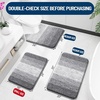 image:imageOLANLY Bathroom Rugs Sets 3 Piece Soft Absorbent Microfiber Bath Mats and UShaped Contour Toilet Rug Machine Wash Dry Plush Shaggy Bath Mat Set for Bathroom 30x2024x1624x20 GreyGrey