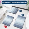 image:imageOLANLY Bathroom Rugs Sets 3 Piece Soft Absorbent Microfiber Bath Mats and UShaped Contour Toilet Rug Machine Wash Dry Plush Shaggy Bath Mat Set for Bathroom 30x2024x1624x20 GreyBlue