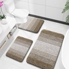 image:imageOLANLY Bathroom Rugs Sets 3 Piece Soft Absorbent Microfiber Bath Mats and UShaped Contour Toilet Rug Machine Wash Dry Plush Shaggy Bath Mat Set for Bathroom 30x2024x1624x20 GreyCoffe
