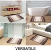 image:imageOLANLY Bathroom Rugs Sets 3 Piece Soft Absorbent Microfiber Bath Mats and UShaped Contour Toilet Rug Machine Wash Dry Plush Shaggy Bath Mat Set for Bathroom 30x2024x1624x20 GreyBrown