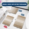 image:imageOLANLY Bathroom Rugs Sets 3 Piece Soft Absorbent Microfiber Bath Mats and UShaped Contour Toilet Rug Machine Wash Dry Plush Shaggy Bath Mat Set for Bathroom 30x2024x1624x20 GreyTan