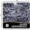 image:imageOLANLY Small Bathroom Rugs 24x16 Extra Soft and Absorbent Microfiber Bath Rugs NonSlip Machine Washable Quick Dry Shaggy Bath Carpet Bath Mats for Bathroom Floor Tub Shower GreyBlack and White