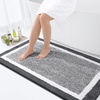 image:imageOLANLY Small Bathroom Rugs 24x16 Extra Soft and Absorbent Microfiber Bath Rugs NonSlip Machine Washable Quick Dry Shaggy Bath Carpet Bath Mats for Bathroom Floor Tub Shower GreyDark Grey and White