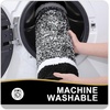 image:imageOLANLY Small Bathroom Rugs 24x16 Extra Soft and Absorbent Microfiber Bath Rugs NonSlip Machine Washable Quick Dry Shaggy Bath Carpet Bath Mats for Bathroom Floor Tub Shower GreyBlack and White