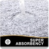 image:imageOLANLY Small Bathroom Rugs 24x16 Extra Soft and Absorbent Microfiber Bath Rugs NonSlip Machine Washable Quick Dry Shaggy Bath Carpet Bath Mats for Bathroom Floor Tub Shower GreyGrey and White