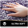 image:imageOLANLY Small Bathroom Rugs 24x16 Extra Soft and Absorbent Microfiber Bath Rugs NonSlip Machine Washable Quick Dry Shaggy Bath Carpet Bath Mats for Bathroom Floor Tub Shower GreyPurple and White