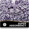 image:imageOLANLY Small Bathroom Rugs 24x16 Extra Soft and Absorbent Microfiber Bath Rugs NonSlip Machine Washable Quick Dry Shaggy Bath Carpet Bath Mats for Bathroom Floor Tub Shower GreyPurple and White