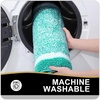 image:imageOLANLY Small Bathroom Rugs 24x16 Extra Soft and Absorbent Microfiber Bath Rugs NonSlip Machine Washable Quick Dry Shaggy Bath Carpet Bath Mats for Bathroom Floor Tub Shower GreyGreen and White