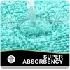 image:imageOLANLY Small Bathroom Rugs 24x16 Extra Soft and Absorbent Microfiber Bath Rugs NonSlip Machine Washable Quick Dry Shaggy Bath Carpet Bath Mats for Bathroom Floor Tub Shower GreyGreen and White
