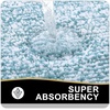 image:imageOLANLY Small Bathroom Rugs 24x16 Extra Soft and Absorbent Microfiber Bath Rugs NonSlip Machine Washable Quick Dry Shaggy Bath Carpet Bath Mats for Bathroom Floor Tub Shower GreyLight Blue and White