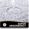 image:imageOLANLY Small Bathroom Rugs 24x16 Extra Soft and Absorbent Microfiber Bath Rugs NonSlip Machine Washable Quick Dry Shaggy Bath Carpet Bath Mats for Bathroom Floor Tub Shower GreyGrey and White