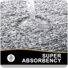 image:imageOLANLY Small Bathroom Rugs 24x16 Extra Soft and Absorbent Microfiber Bath Rugs NonSlip Machine Washable Quick Dry Shaggy Bath Carpet Bath Mats for Bathroom Floor Tub Shower GreyDark Grey and White