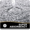 image:imageOLANLY Small Bathroom Rugs 24x16 Extra Soft and Absorbent Microfiber Bath Rugs NonSlip Machine Washable Quick Dry Shaggy Bath Carpet Bath Mats for Bathroom Floor Tub Shower GreyDark Grey and White