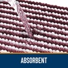 image:imageOLANLY Toilet Rugs UShaped 24x20 Extra Soft Absorbent Chenille Striped Contour Bathroom Rugs for Toilet Dry Quickly Machine Washable NonSlip Bath Mat GreyBurgundy