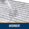 image:imageOLANLY Toilet Rugs UShaped 24x20 Extra Soft Absorbent Chenille Striped Contour Bathroom Rugs for Toilet Dry Quickly Machine Washable NonSlip Bath Mat GreyLight Grey