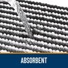 image:imageOLANLY Toilet Rugs UShaped 24x20 Extra Soft Absorbent Chenille Striped Contour Bathroom Rugs for Toilet Dry Quickly Machine Washable NonSlip Bath Mat GreyDark Grey