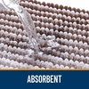 image:imageOLANLY Toilet Rugs UShaped 24x20 Extra Soft Absorbent Chenille Striped Contour Bathroom Rugs for Toilet Dry Quickly Machine Washable NonSlip Bath Mat GreyBrown