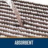 image:imageOLANLY Toilet Rugs UShaped 24x20 Extra Soft Absorbent Chenille Striped Contour Bathroom Rugs for Toilet Dry Quickly Machine Washable NonSlip Bath Mat GreyBrown