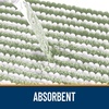image:imageOLANLY Toilet Rugs UShaped 24x20 Extra Soft Absorbent Chenille Striped Contour Bathroom Rugs for Toilet Dry Quickly Machine Washable NonSlip Bath Mat GreySage Green