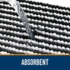 image:imageOLANLY Toilet Rugs UShaped 24x20 Extra Soft Absorbent Chenille Striped Contour Bathroom Rugs for Toilet Dry Quickly Machine Washable NonSlip Bath Mat GreyBlack