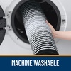 image:imageOLANLY Toilet Rugs UShaped 24x20 Extra Soft Absorbent Chenille Striped Contour Bathroom Rugs for Toilet Dry Quickly Machine Washable NonSlip Bath Mat GreyBlack